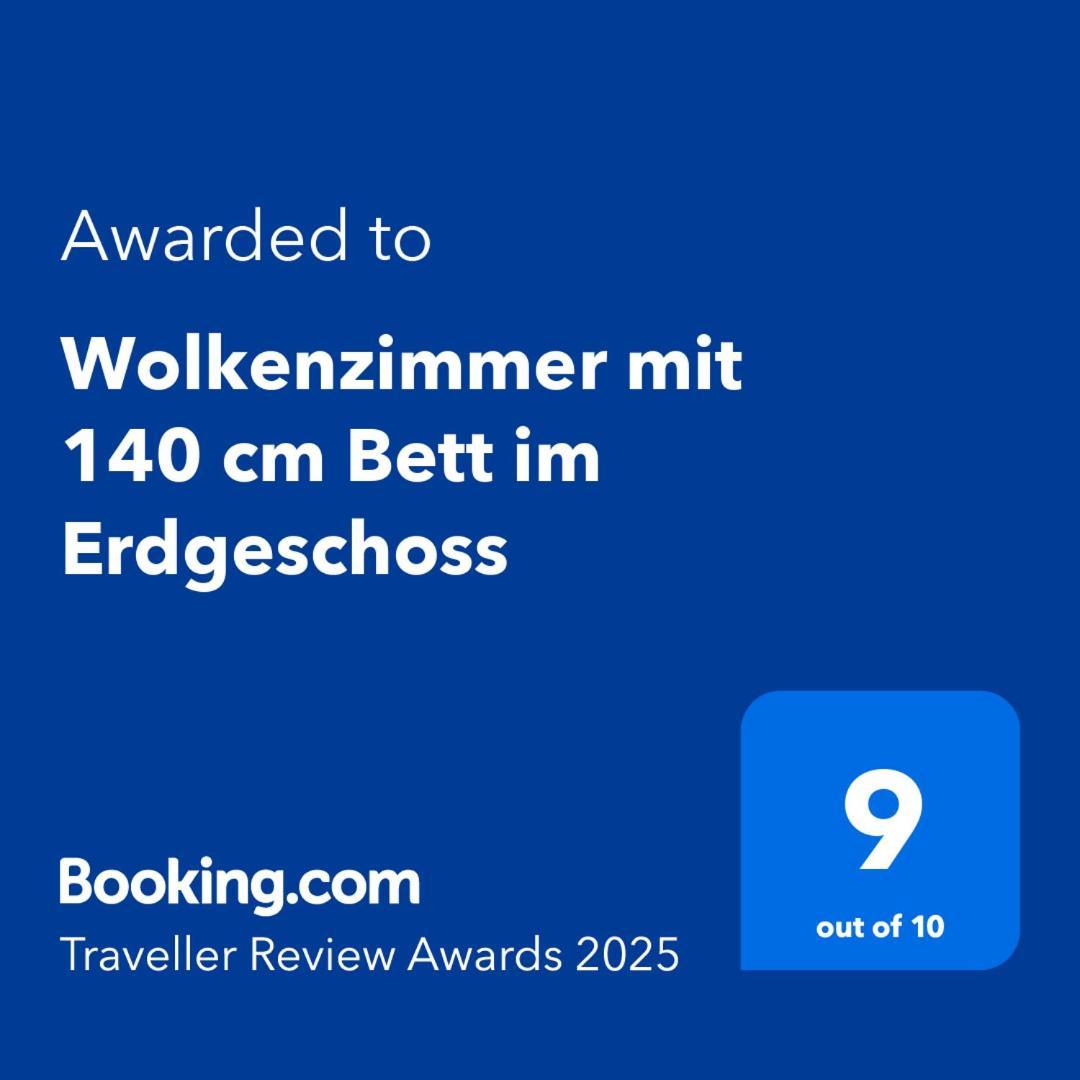 Wolkenzimmer Mit 140 Cm Bett Im Erdgeschoss Seligenstadt Exterior foto